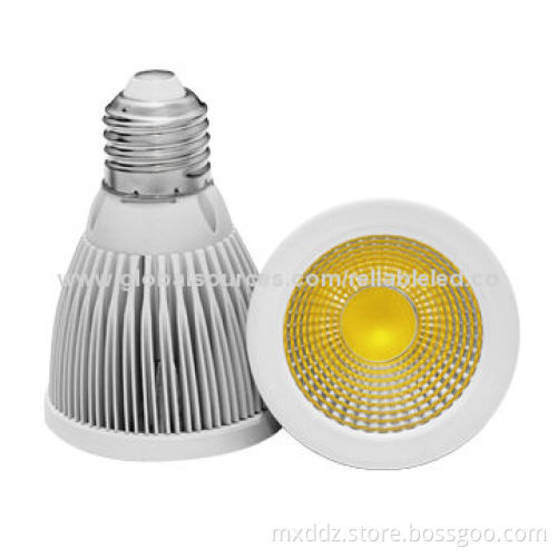 5W COB MR16/GU10/E27 Epistar Chip Warm Cool White 470-550lm High-power LED Spotlights, CE/RoHS